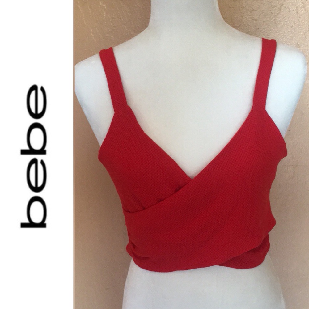 ⭐️✨3 for$20 ✨⭐️❤️Bebe crop top size large❤️ - Picture 2 of 9